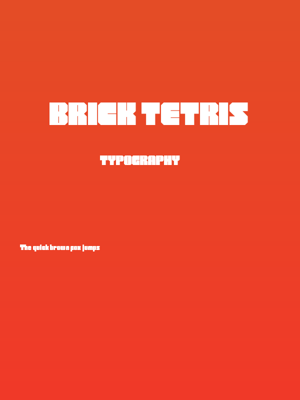 Brick Tetris Poster
