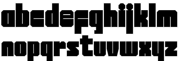 Brick Tetris Font LOWERCASE