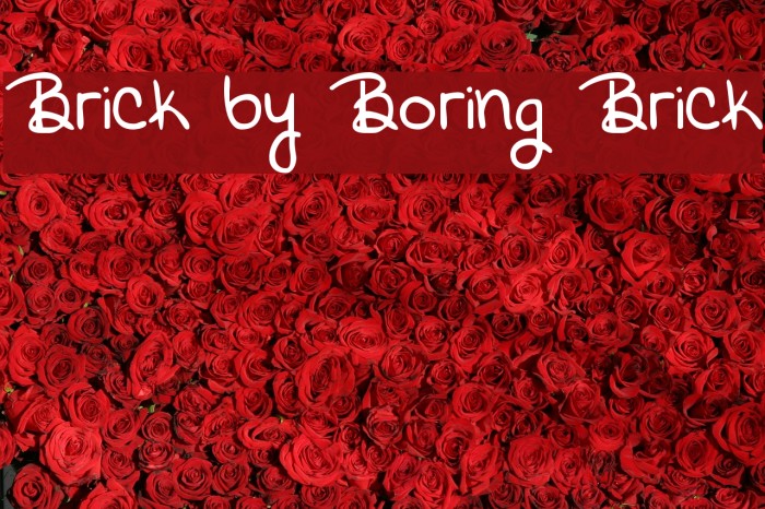 Brick by Boring Brick Example 3