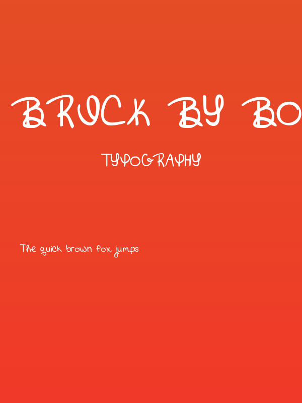 Brick by Boring Brick Poster