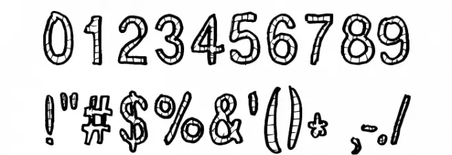 BrickRoads Font OTHER CHARS
