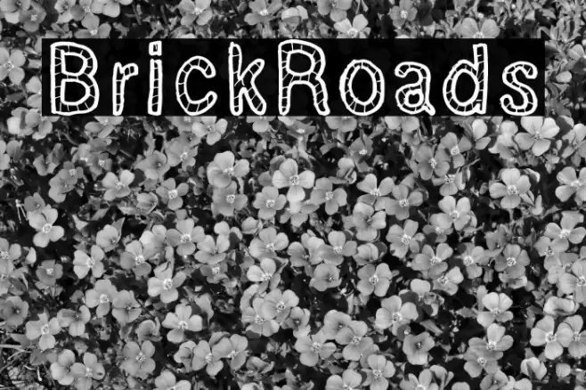 BrickRoads Font examples
