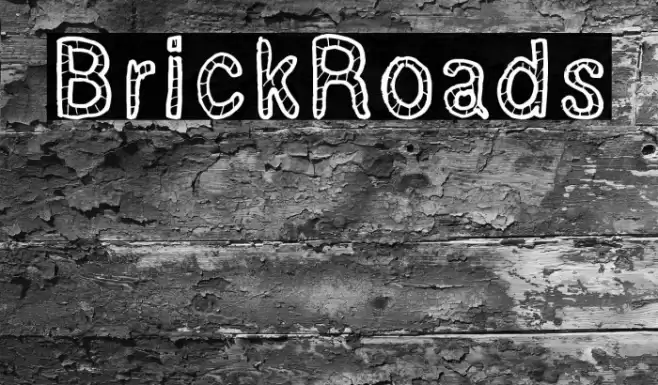 BrickRoads Font examples
