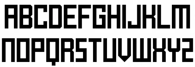 BrickShapers 字体 大写