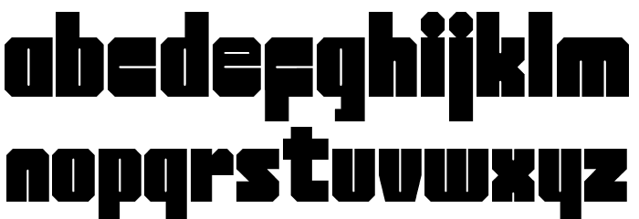BrickTetris Font LOWERCASE