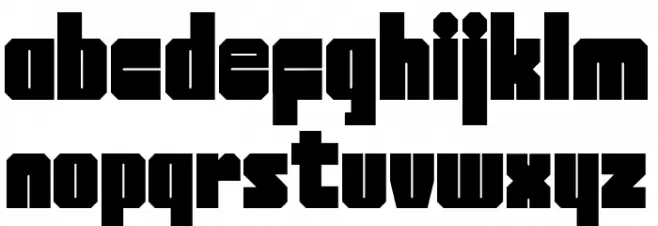 BrickTetris フォント 小文字