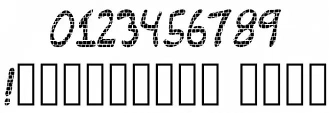 Brick_Wall Font OTHER CHARS