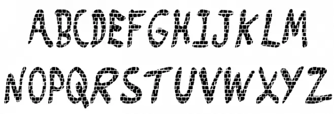 Brick_Wall フォント 大文字