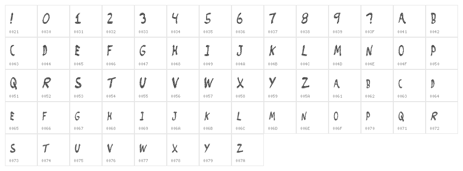 Brick_Wall Character Map
