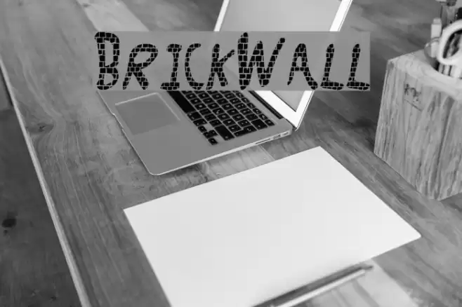 Brick_Wall Font examples