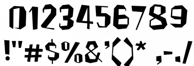 Brickhouse Font OTHER CHARS