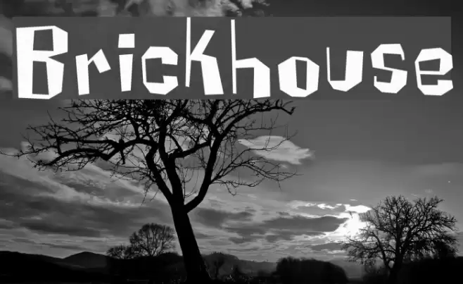 Brickhouse Font examples