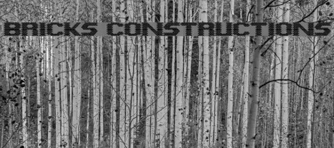 Bricks Constructions Font examples