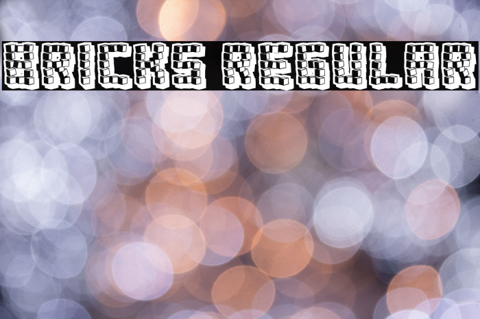 Bricks Regular Font examples