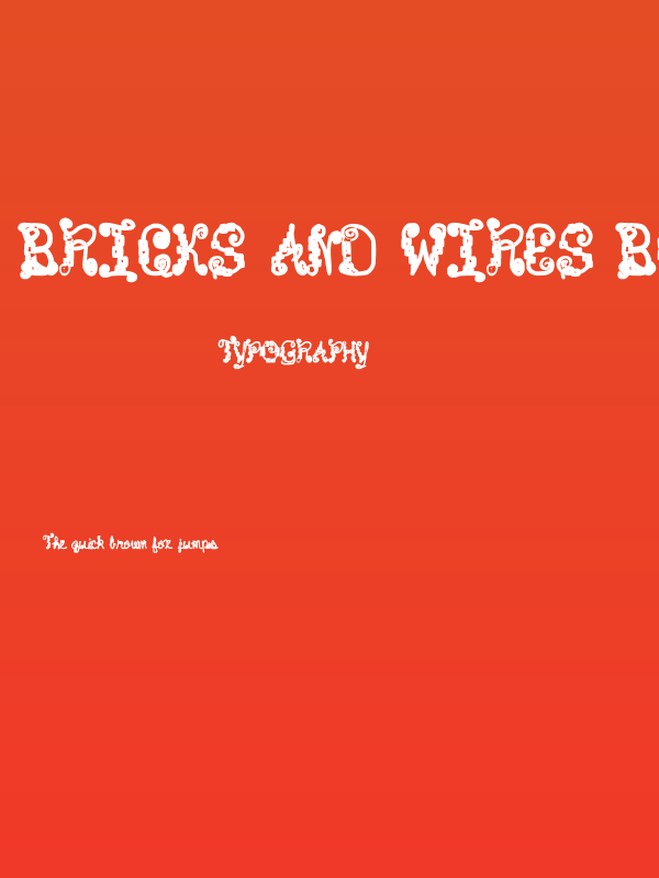 Bricks and Wires Bold Poster