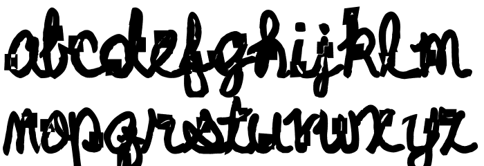 Bricks and Wires Bold Font LOWERCASE