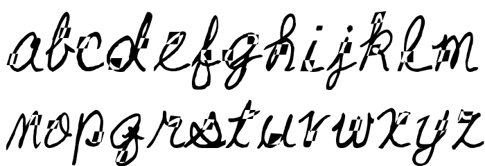 Bricks and Wires Italics Шрифта строчной