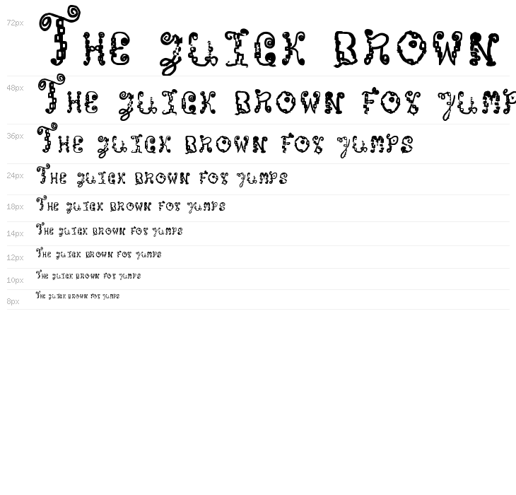 Bricks and Wires Small Caps Waterfall