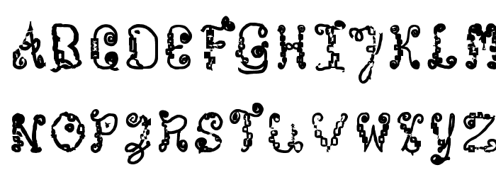 Bricks and Wires Small Caps Font LOWERCASE