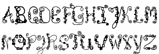 Bricks and Wires Tidy Schriftart Groß