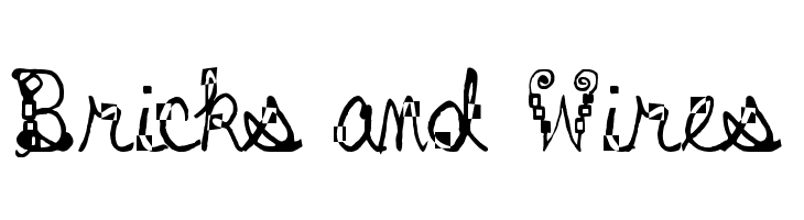 Bricks and Wires Font