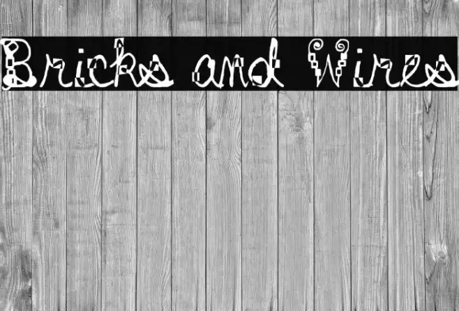 Bricks and Wires خط examples