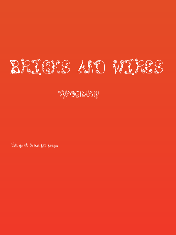 Bricks and Wires Poster