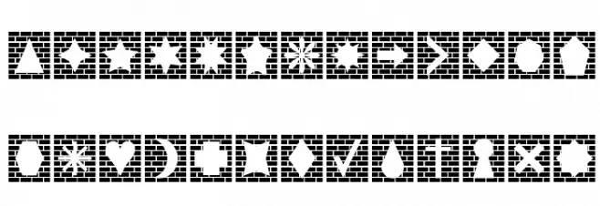 Bricks n Things Caratteri MAIUSCOLE