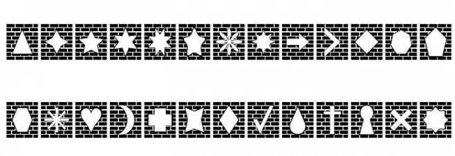 Bricks n Things Caratteri MINUSCOLO