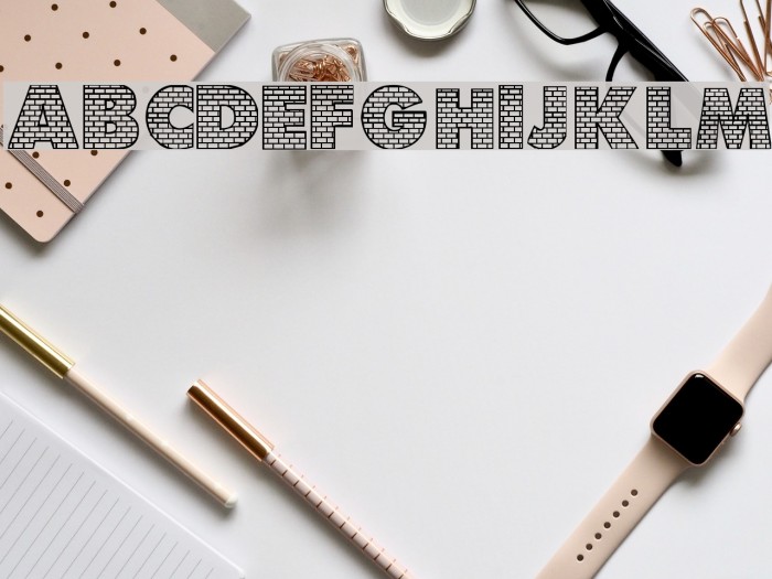 Bricks Font examples