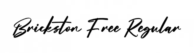 Brickston Free Regular  नि: शुल्क फ़ॉन्ट्स डाउनलोड