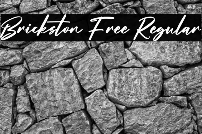 Brickston Free Regular Font examples