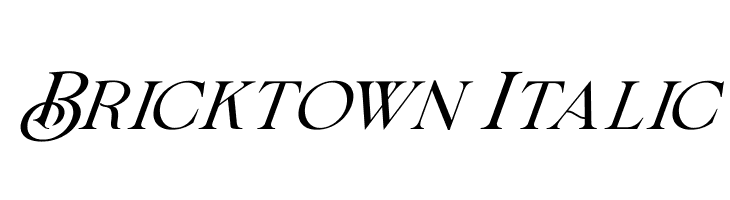 Bricktown Italic  Free Fonts Download