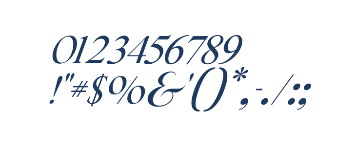 Bricktown Italic Other Characters