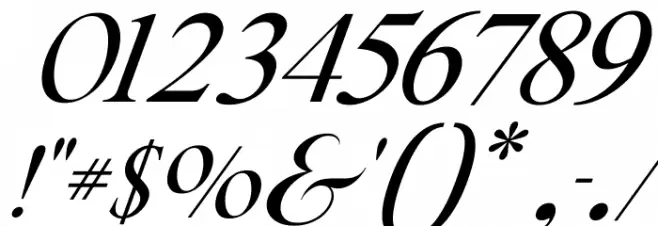 Bricktown Italic Font OTHER CHARS