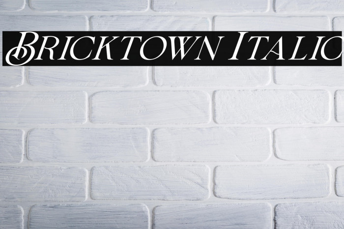 Bricktown Italic Example 2