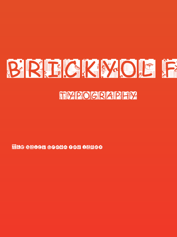 Brickyol Font Regular Poster