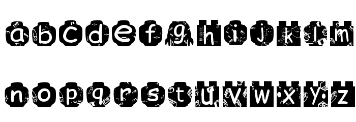Brickyol Font Regular Font LOWERCASE