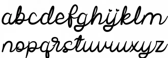 Bridal Love Font LOWERCASE