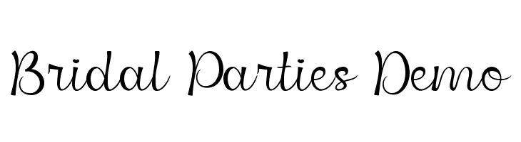 Bridal Parties Demo  Fuentes Gratis Descargar