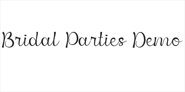 Bridal Parties Demo Logo