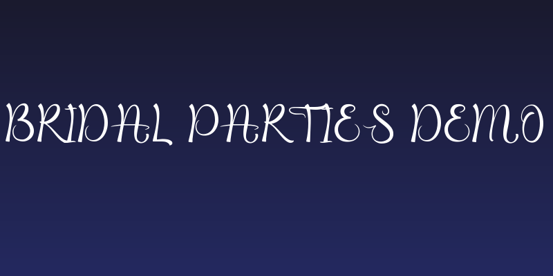 Bridal Parties Demo Social Header