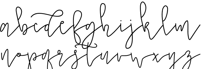 Bridal Shower Monoline Script Light Font LOWERCASE