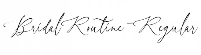 BridalRoutine-Regular  नि: शुल्क फ़ॉन्ट्स डाउनलोड