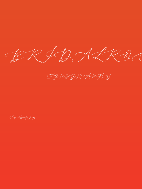 BridalRoutine-Regular Poster