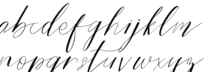 Bride Style DEMO Regular Font LOWERCASE