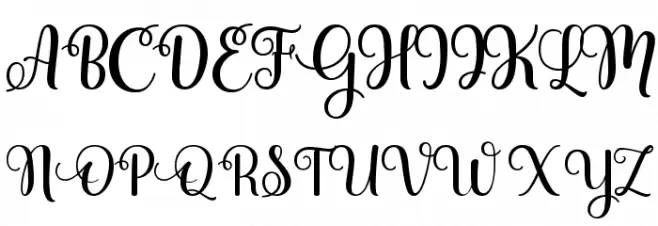 Bride Schriftart Groß