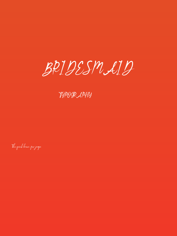Bridesmaid Poster