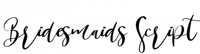 Bridesmaids Script  Descarca Fonturi Gratis