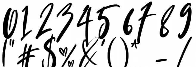 Bridesmaids Script Font OTHER CHARS